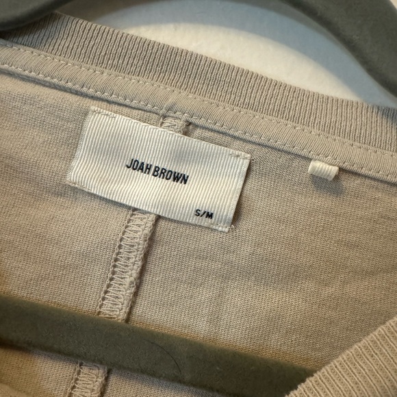 Joah Brown Slouchy Crop Long Sleeve     Top S/M - Picture 4 of 4